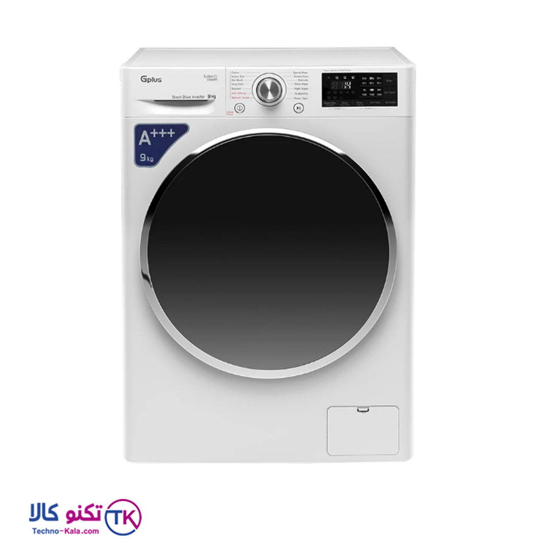 ماشین لباسشویی جی پلاس 9 کیلویی مدل GWM-L909SW