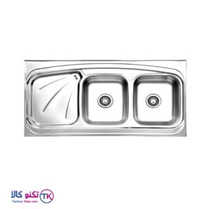 سینک ظرفشویی استیل نگین الماس مدل SA15 روکار